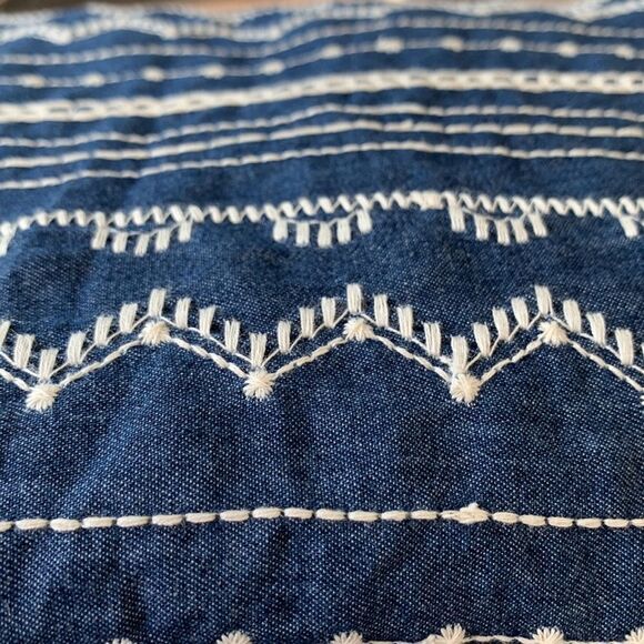 Parker One shoulder ruffle sleeveless knee length sheath dress sz med - Picture 13 of 13